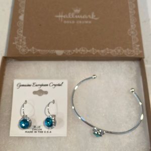 Hallmark earrings and bracelet set